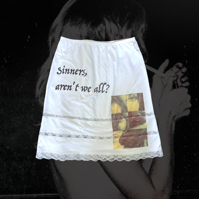 WE’RE ALL SINNERS // Custom Skirt