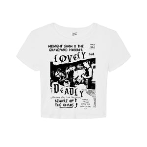 Graveyard Horror Cropped Tee