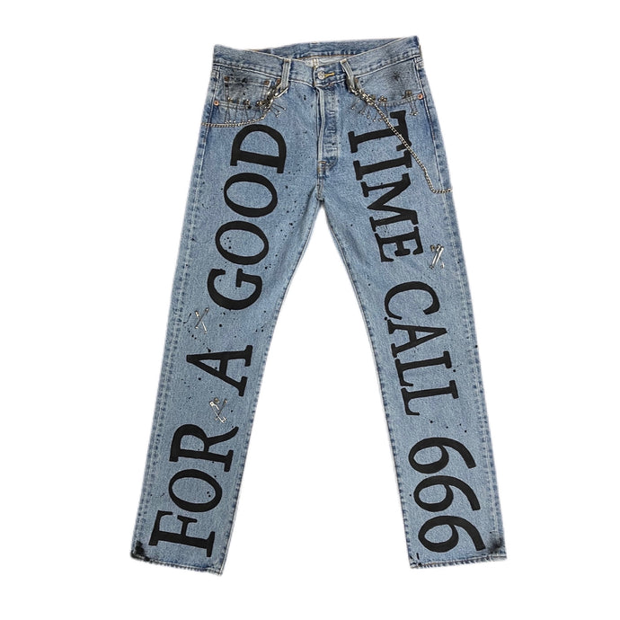 CALL 666 // Custom Denim