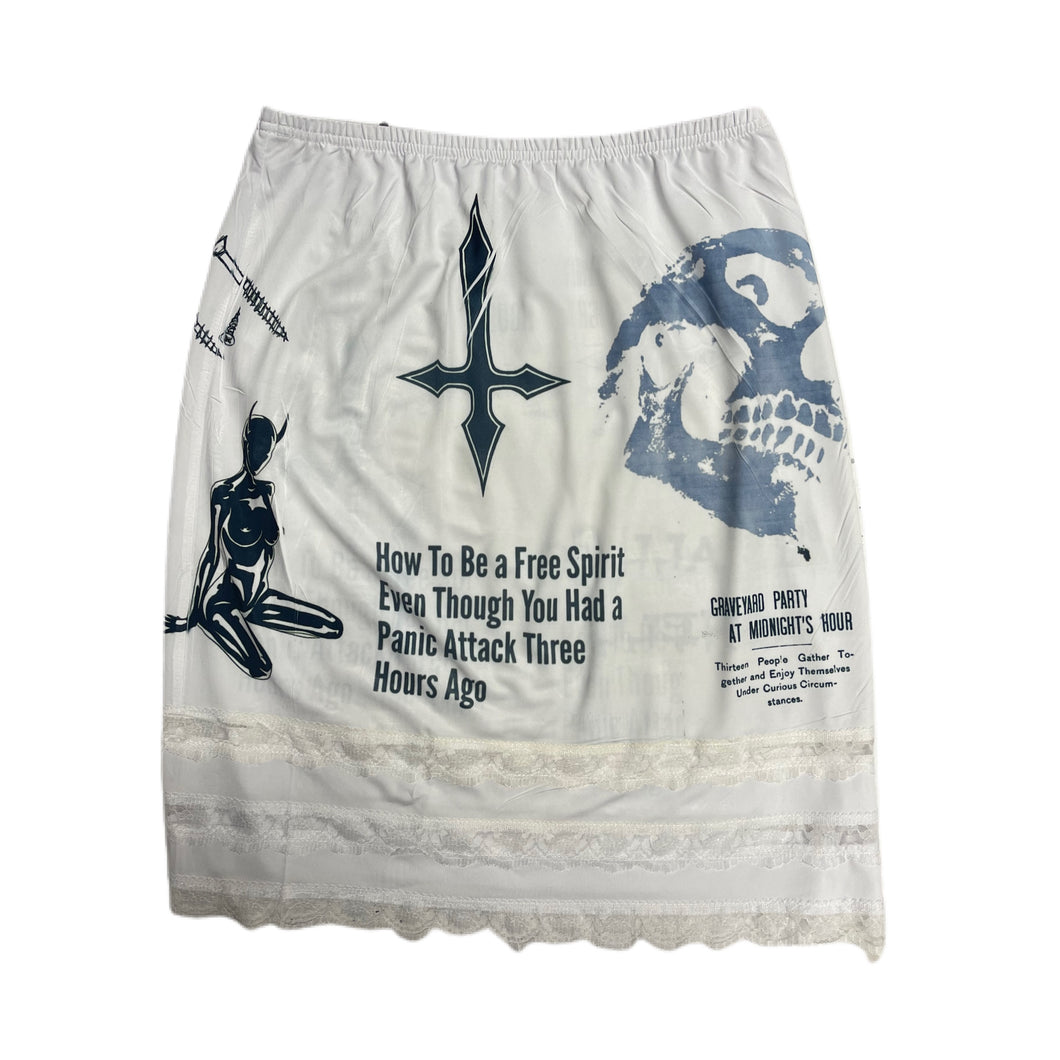 WE ALL GO TO HELL // Custom Skirt