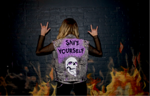 Load image into Gallery viewer, SAVE YOURSELF // Custom Denim