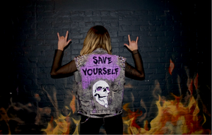 SAVE YOURSELF // Custom Denim