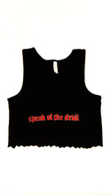 Load image into Gallery viewer, SPEAK OF THE DEVIL // CROPPED TANK