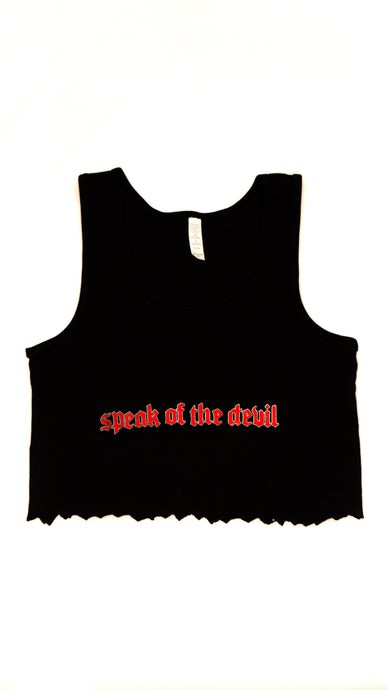 SPEAK OF THE DEVIL // CROPPED TANK