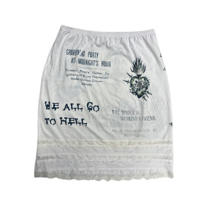 WE ALL GO TO HELL // Custom Skirt